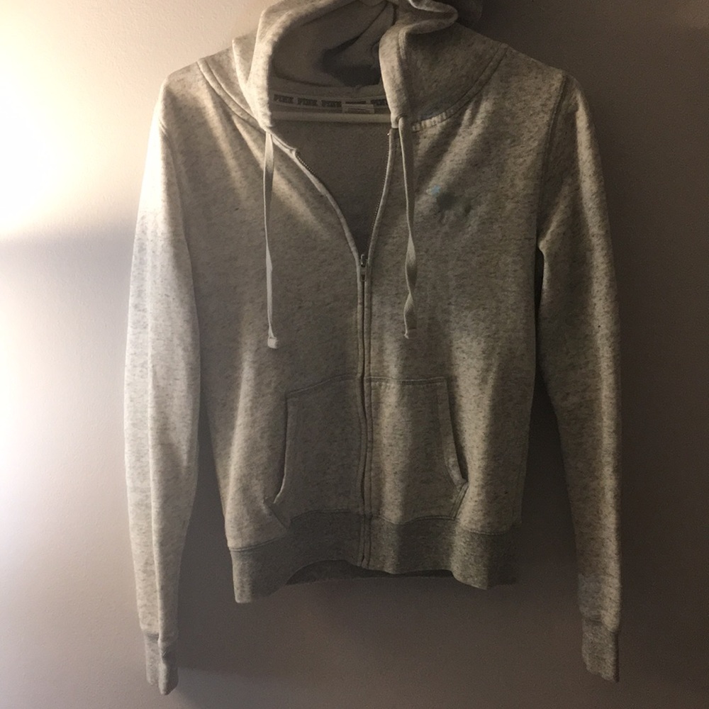 PINK zip up sweater